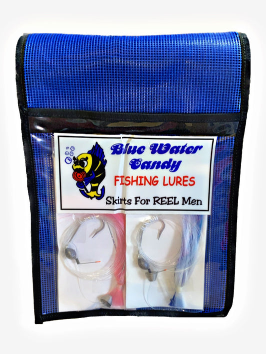 Blue Water Candy 10 Pocket Mesh Rig Bag – The Reel Outdoors Inc.