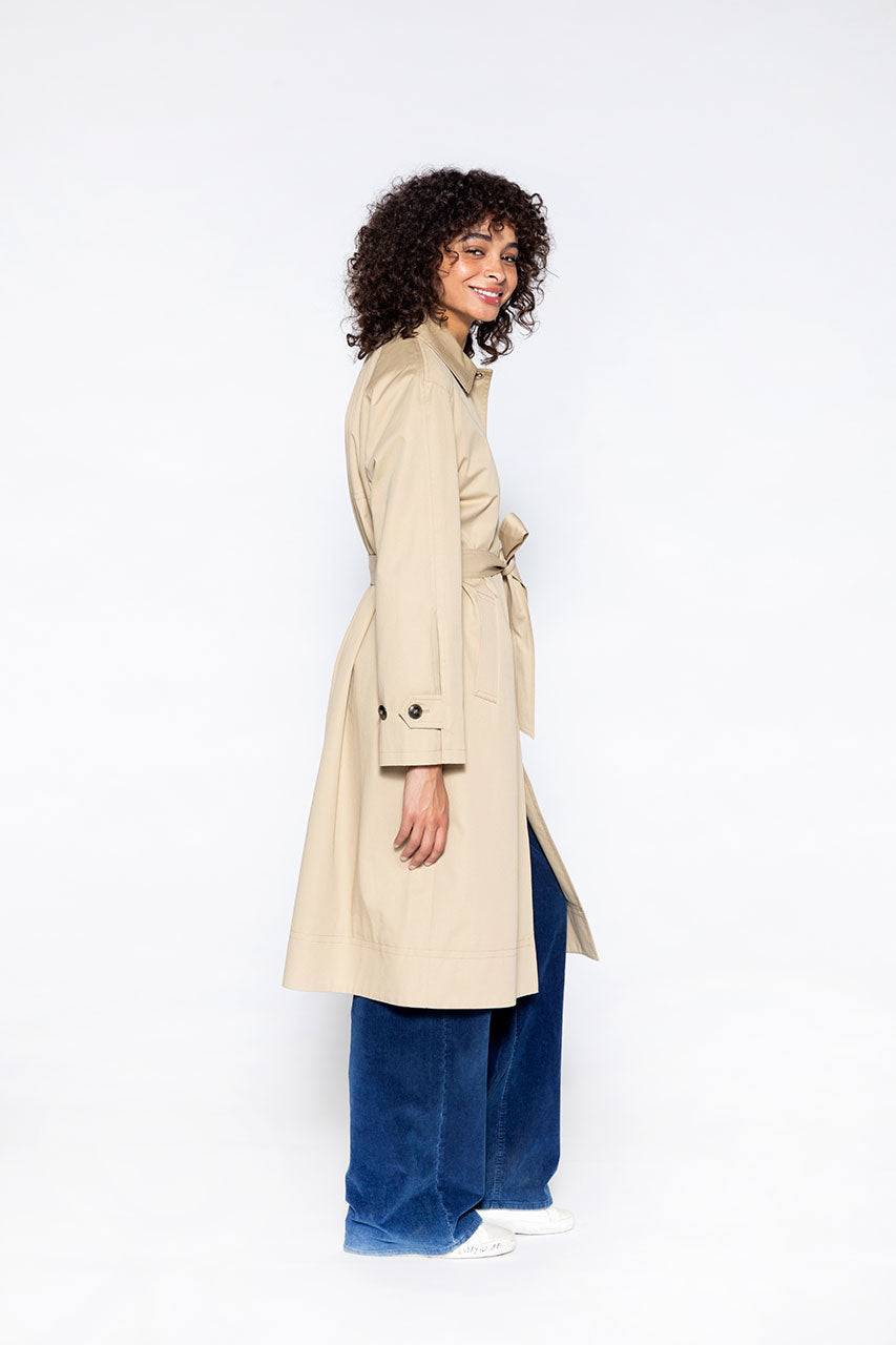 manteau long vichy