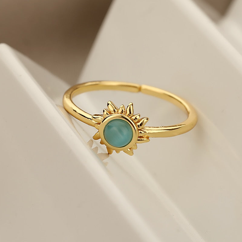 Anillo Ojo de Girasol en Oro – Unique Joyas