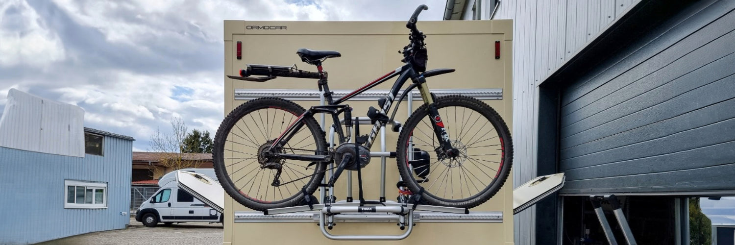 Airlineschienen Heckträger mit Fahrradhalter