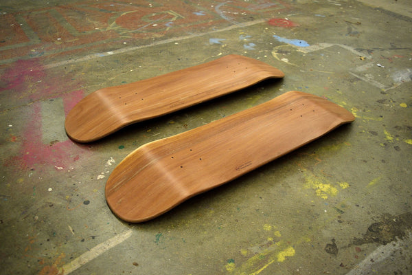 skateboards made from red gum eucalyptus