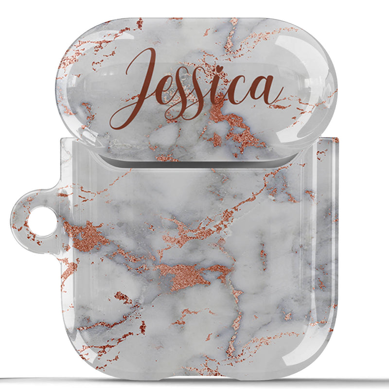 White Marble Designer Apple Cute Airpods Case Airpods Pro 