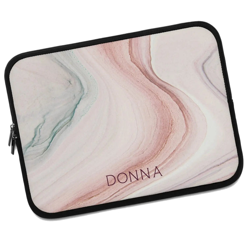 Marble Print Designer Laptop Sleeve Custom Laptop Case Gift 