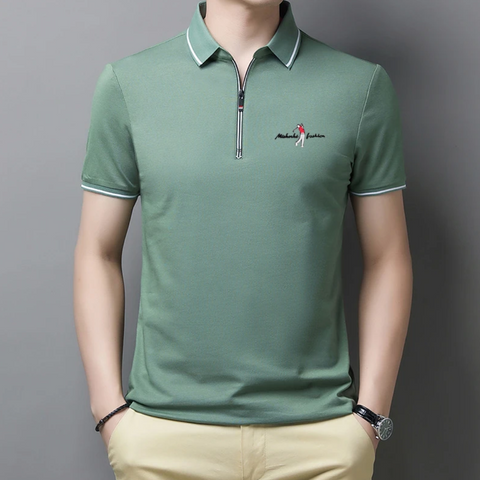 Camisa Masculina Polo em Zíper Stony Shop