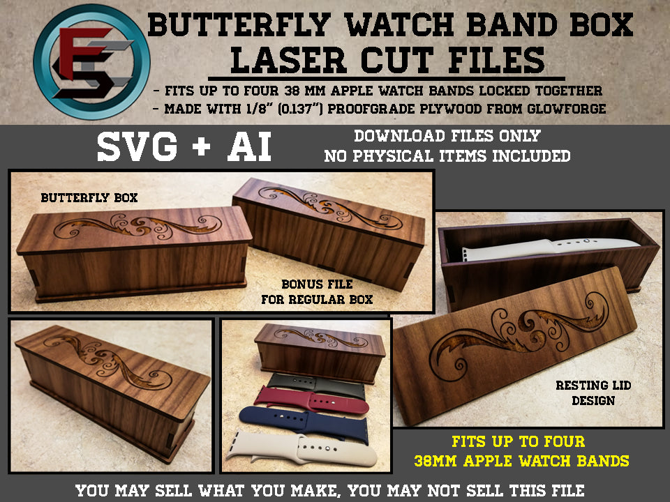 Butterfly Watch Band Box