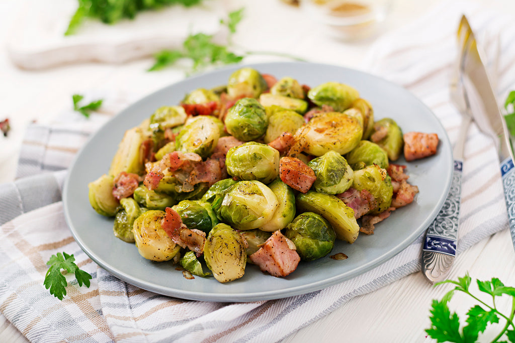 Recipe of Fried Brussels Sprouts with Bacon