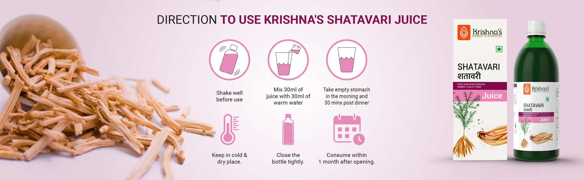 Shatavari  Juice Direction to use