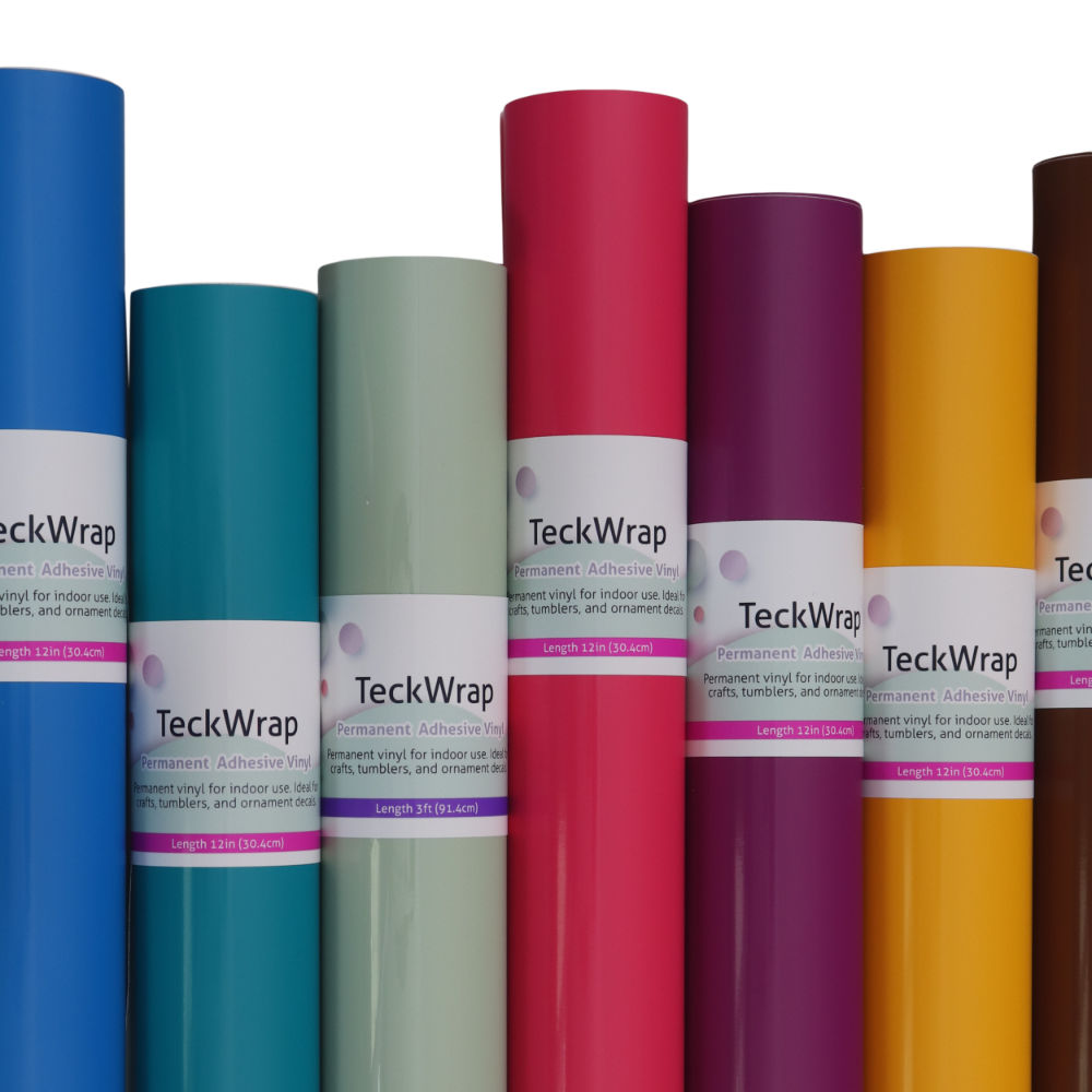 Glossy Permanent Adhesive Vinyl - TeckWrap (5' Rolls) - Uniquely Whynot  Craft