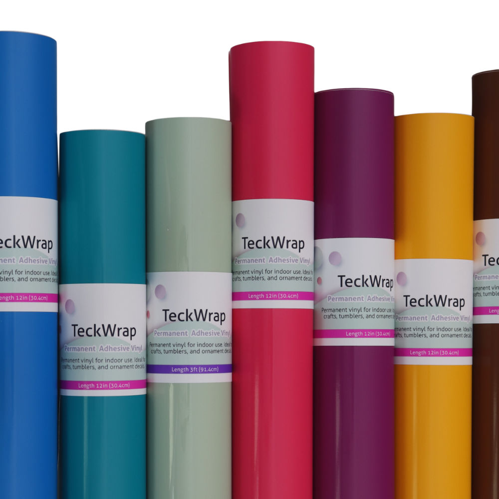 Matte Permanent Adhesive Craft Vinyl - Teck Wrap (12 and 3' Rolls) -  Uniquely Whynot Craft