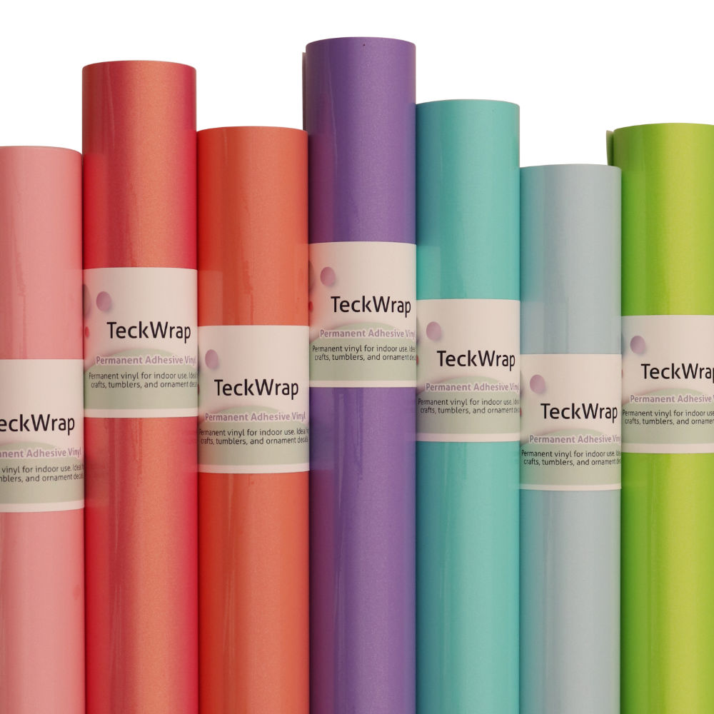 Matte Permanent Adhesive Craft Vinyl - Teck Wrap (12 and 3' Rolls) -  Uniquely Whynot Craft