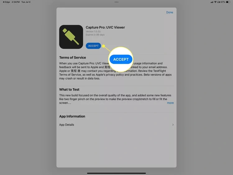accept Capture Pro currently in beta for installing