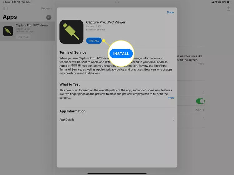 download and install the Capture Pro app
