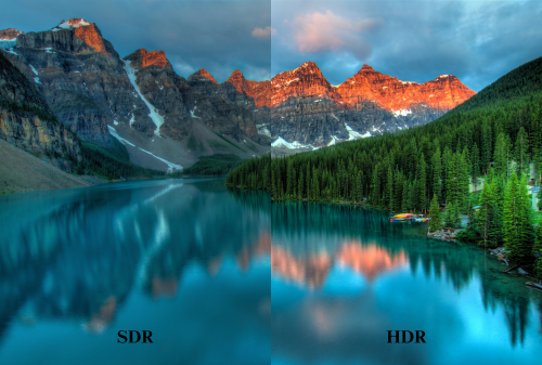 SDR vs HDR mode in viewing experience