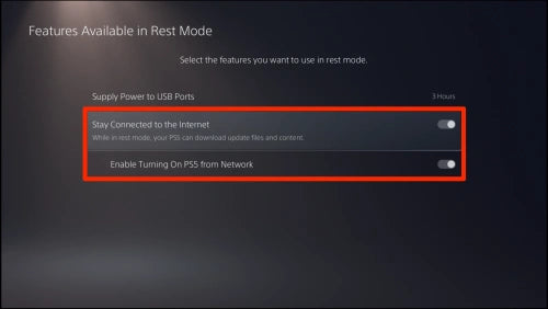 wake the PS5 from rest mode