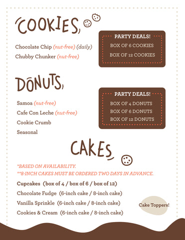 The Chocolate Chip Bakery - Cookies, Donuts, and Cakes