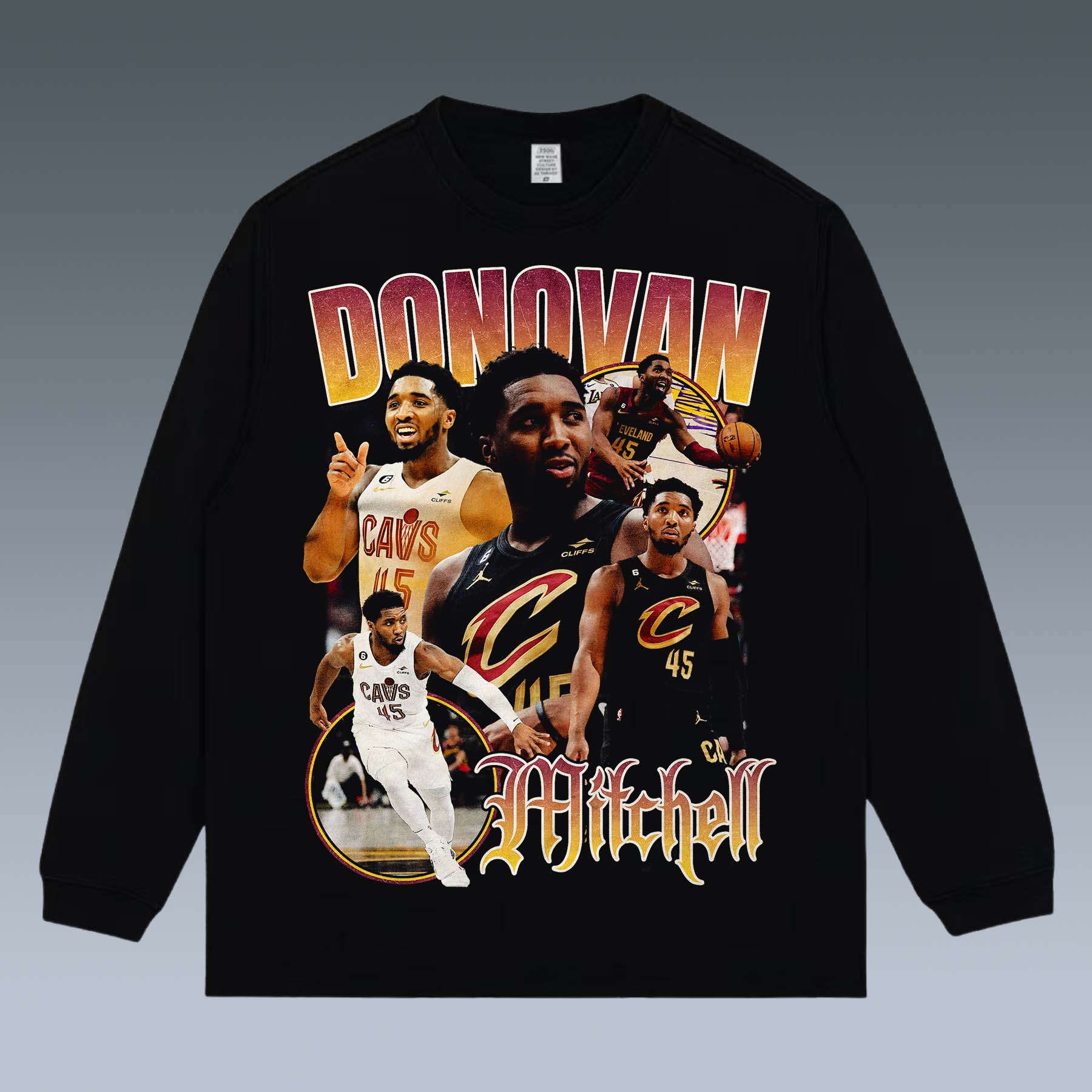 GRAPHIC LONG SLEEVE TEE - DONOVAN MITCHELL - STREETWEAR