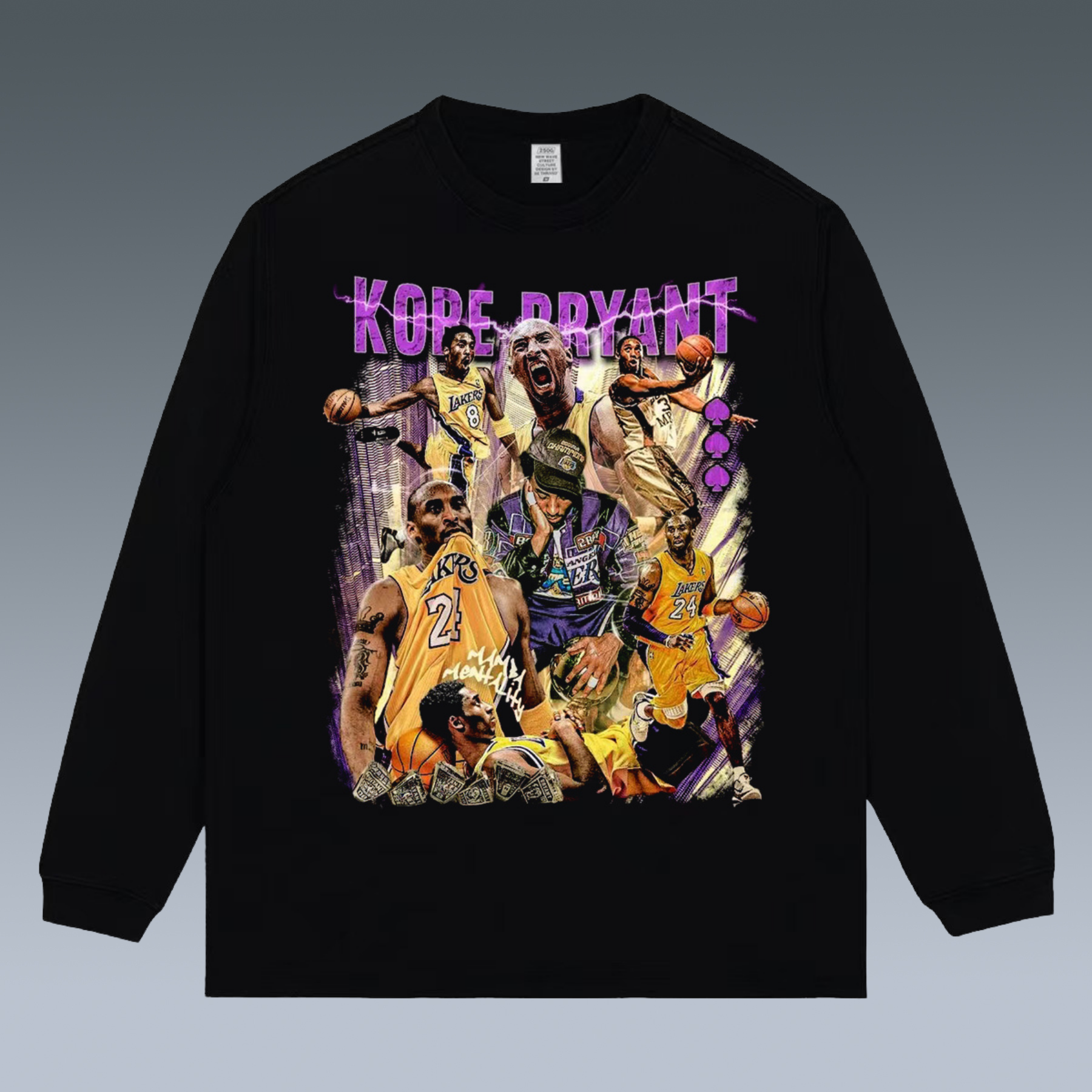 GRAPHIC LONG SLEEVE TEE - KOBE - STREETWEAR