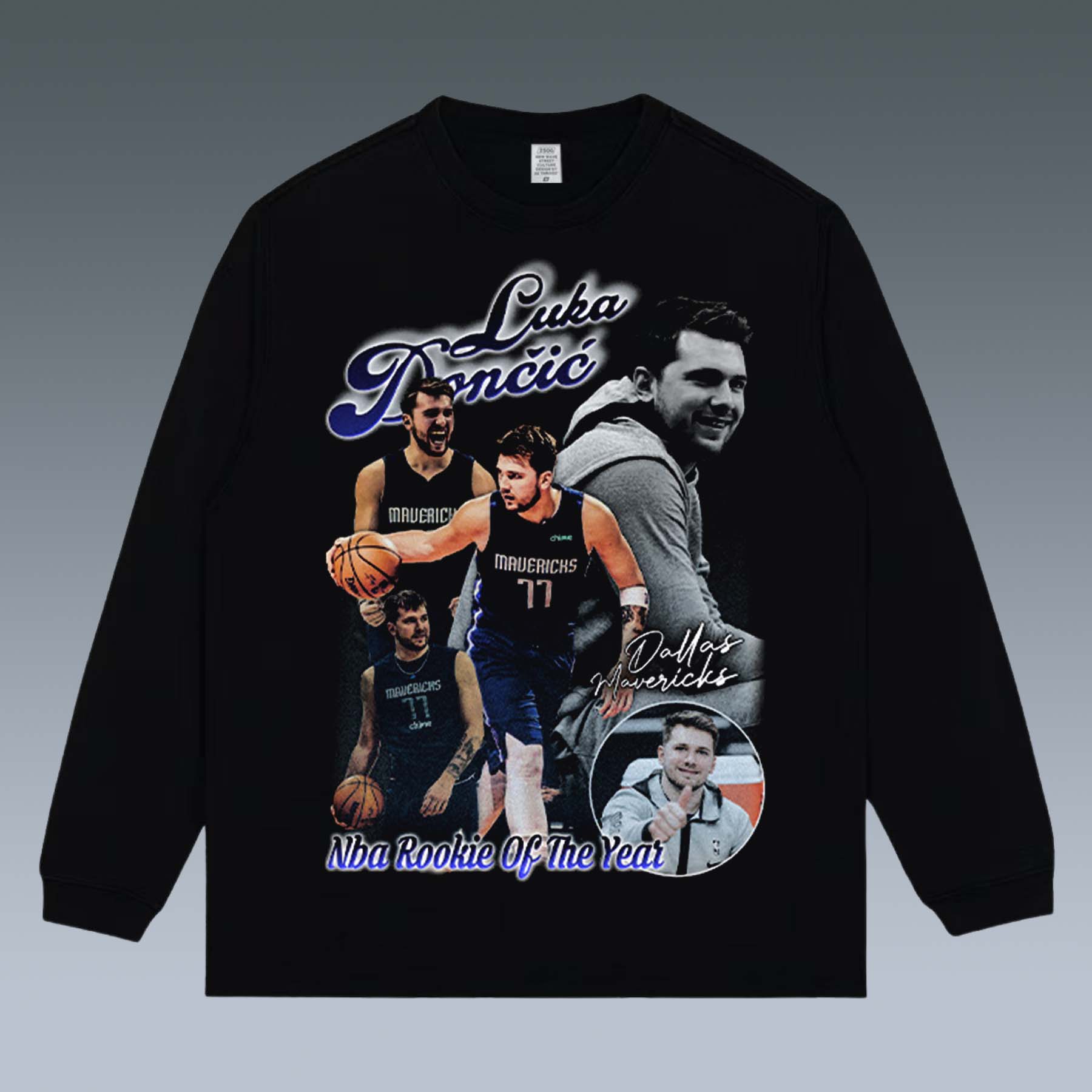 GRAPHIC LONG SLEEVE TEE - LUKA DONCIC - STREETWEAR