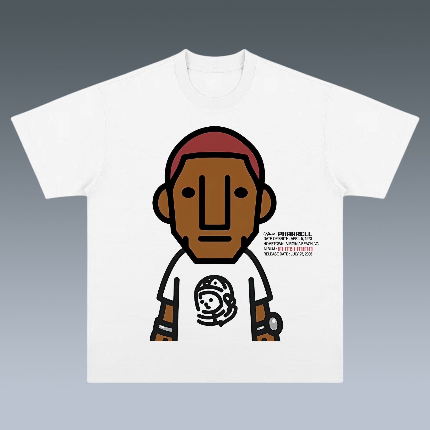 GRAPHIC TEE - PHARRELL WILLIAMS - STREETWEAR