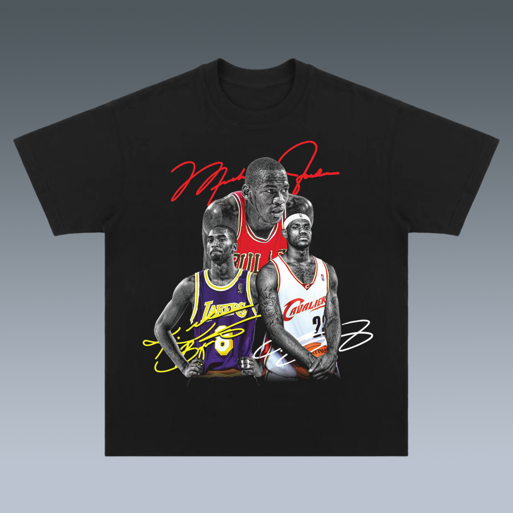 GRAPHIC TEE - KOBE& MICHAEL JORDAN& LEBRON JAMES - STREETWEAR