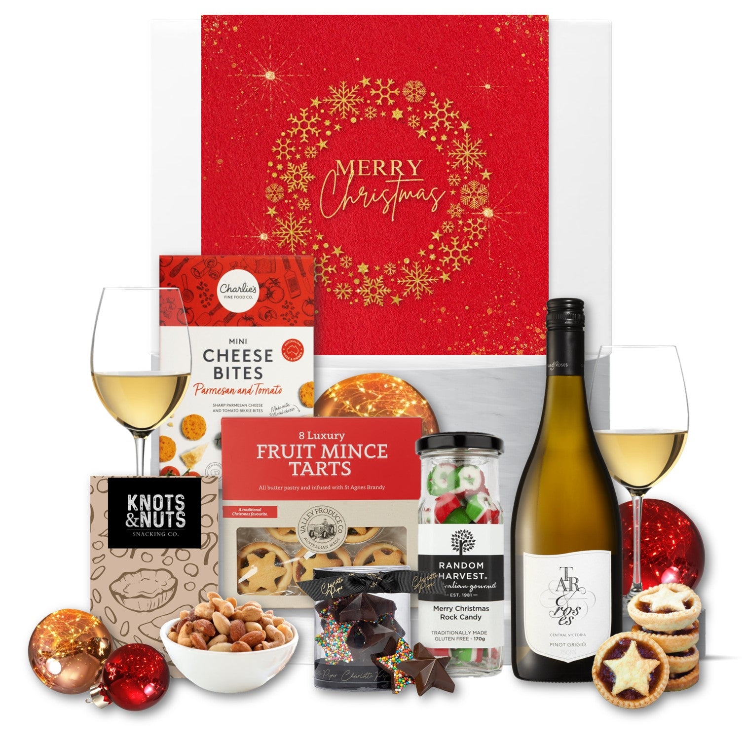 Christmas with pinot grigio hamper