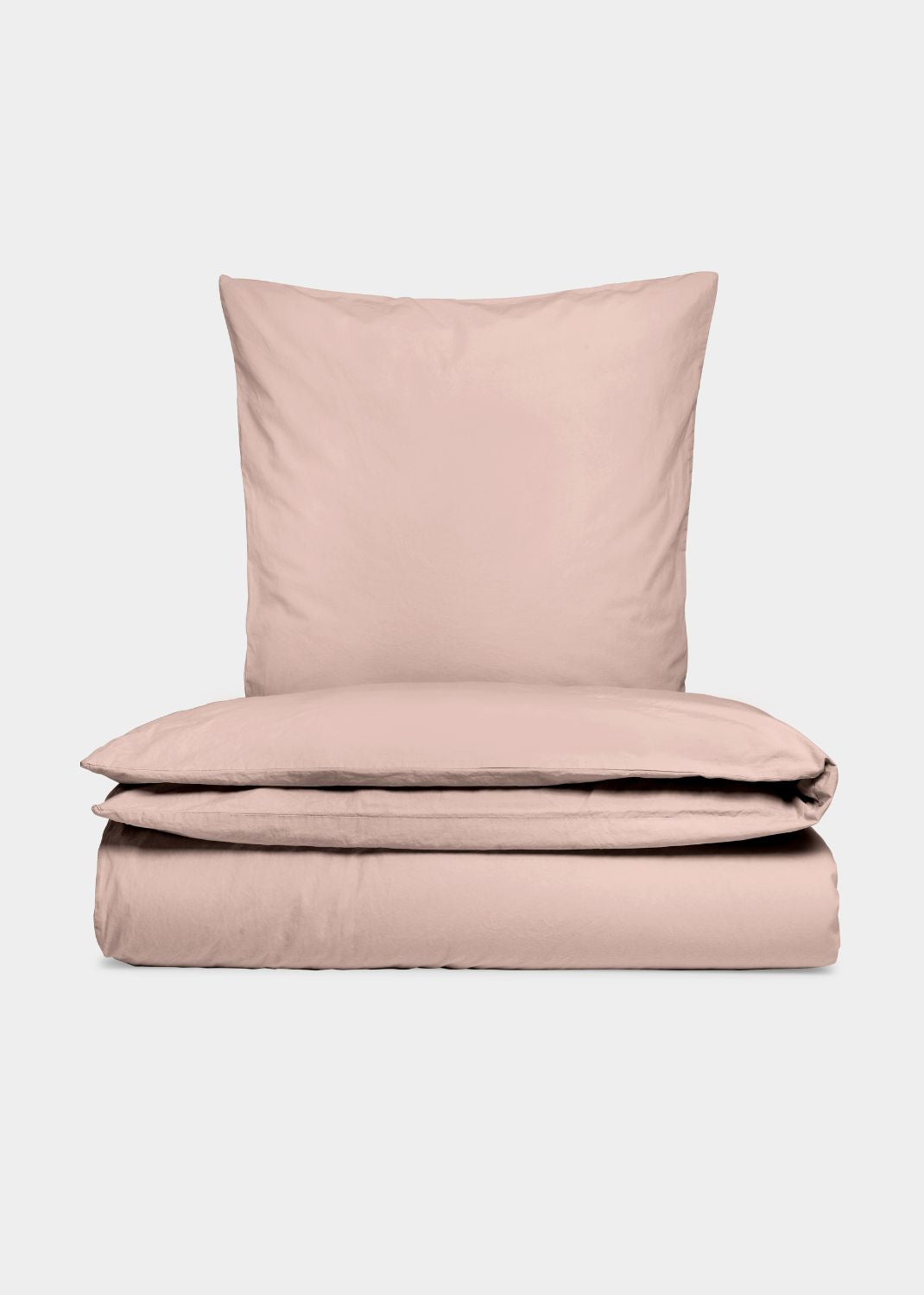 Se Bomuldspercale sengesæt - Rosa - 140x200/60x63 hos Sekan Studio - Behageligt sengetøj