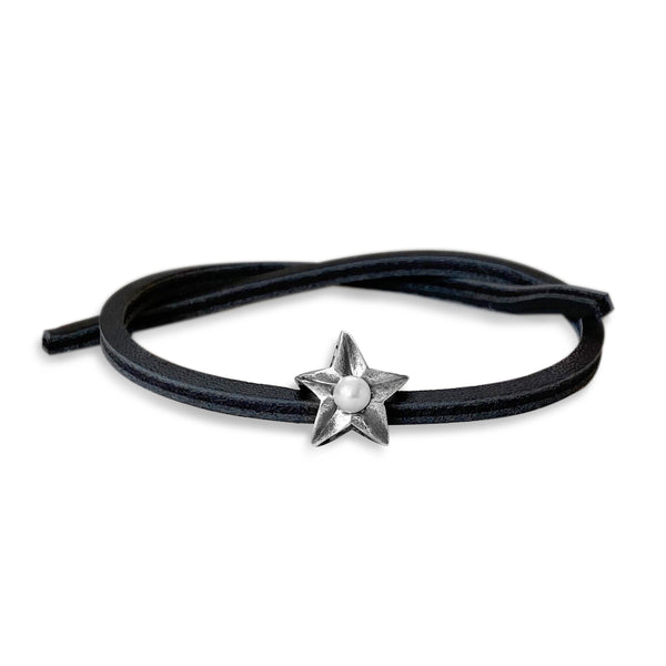 Infinity Black Leather Bracelet Set – Silverado Outpost