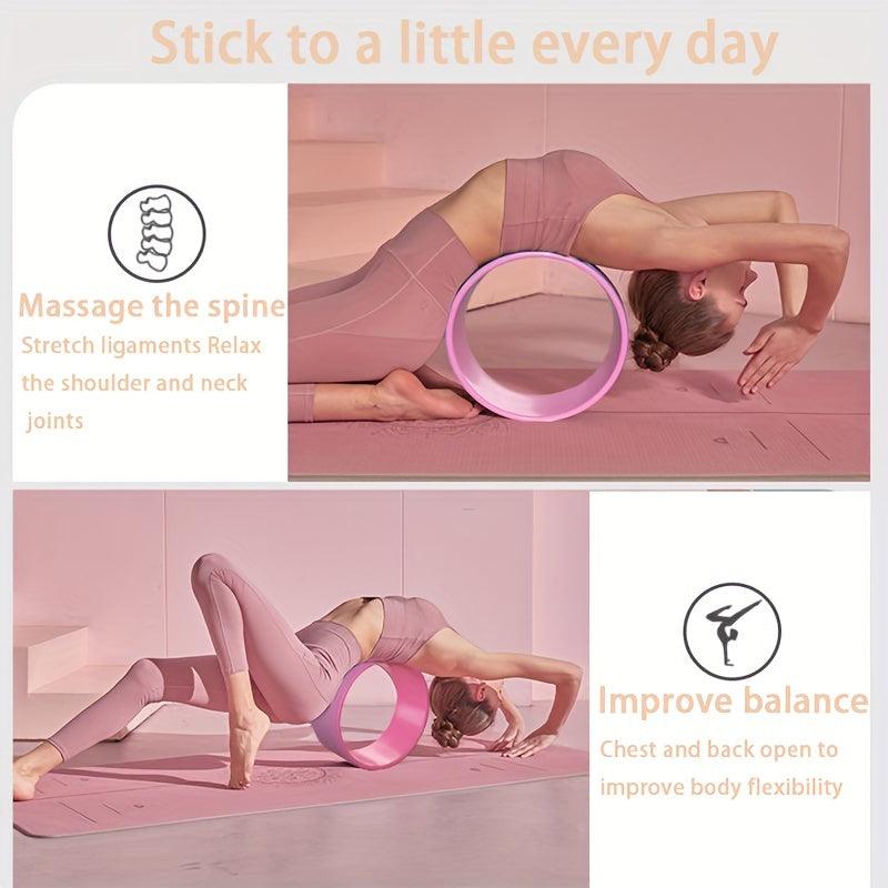 Enhance Yoga and Pilates Experience with our Double-Colored, Durable Yoga Wheel