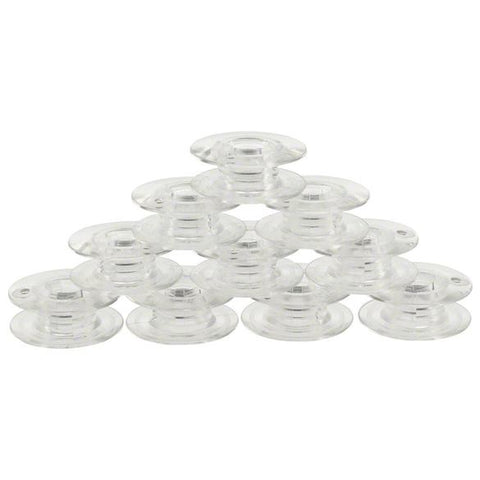 10 Pack Class 66 Clear Plastic Bobbins - Singer #172336-S