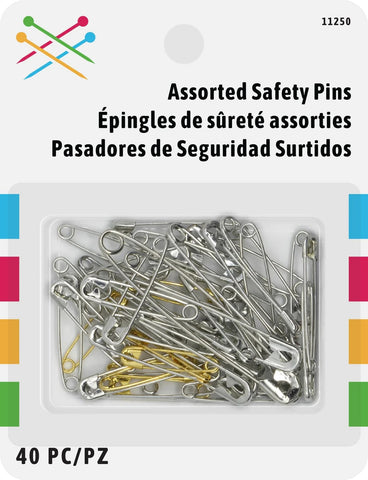 Singer Assorted Safety Pins, 50 Count