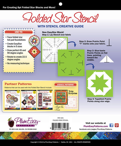 Folded Star Pin Cushion Pattern — PlumEasy Patterns