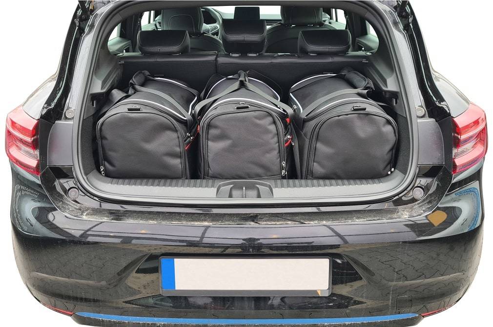 Renault Clio Hybrid 2020+ Reistassen Set 3-delig Kofferbak Weekendtassen Auto Op Gemaakt Mijnautoreistassen