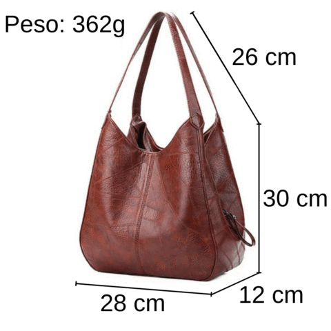 Bolsa de Couro Feminina EcoVintage