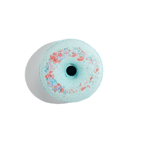 blue donut bath bomb