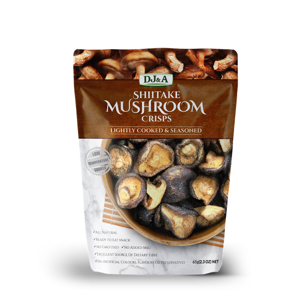 DJ&A Shiitake Mushroom Crisps (Lightly Cooked & Seasoned) – Everspring ...