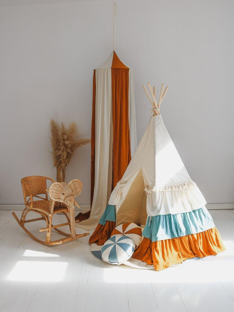 “Circus” Teepee Tent with Frills - Moi Mili