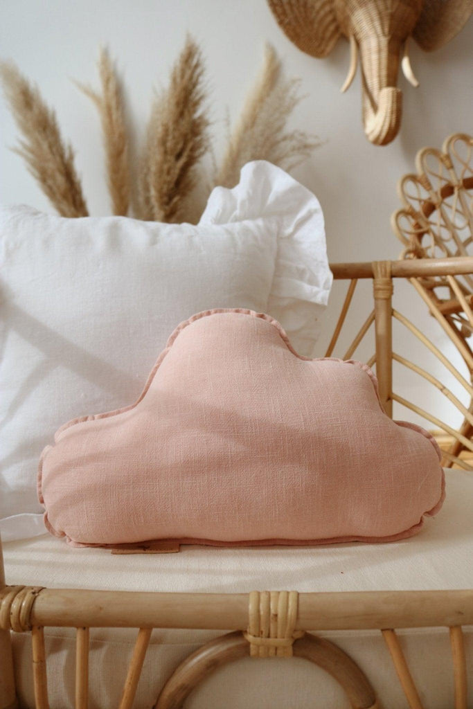 Dirty Pink” Linen Cloud Pillow