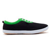 Lisa Canvas Shoes - Black Green