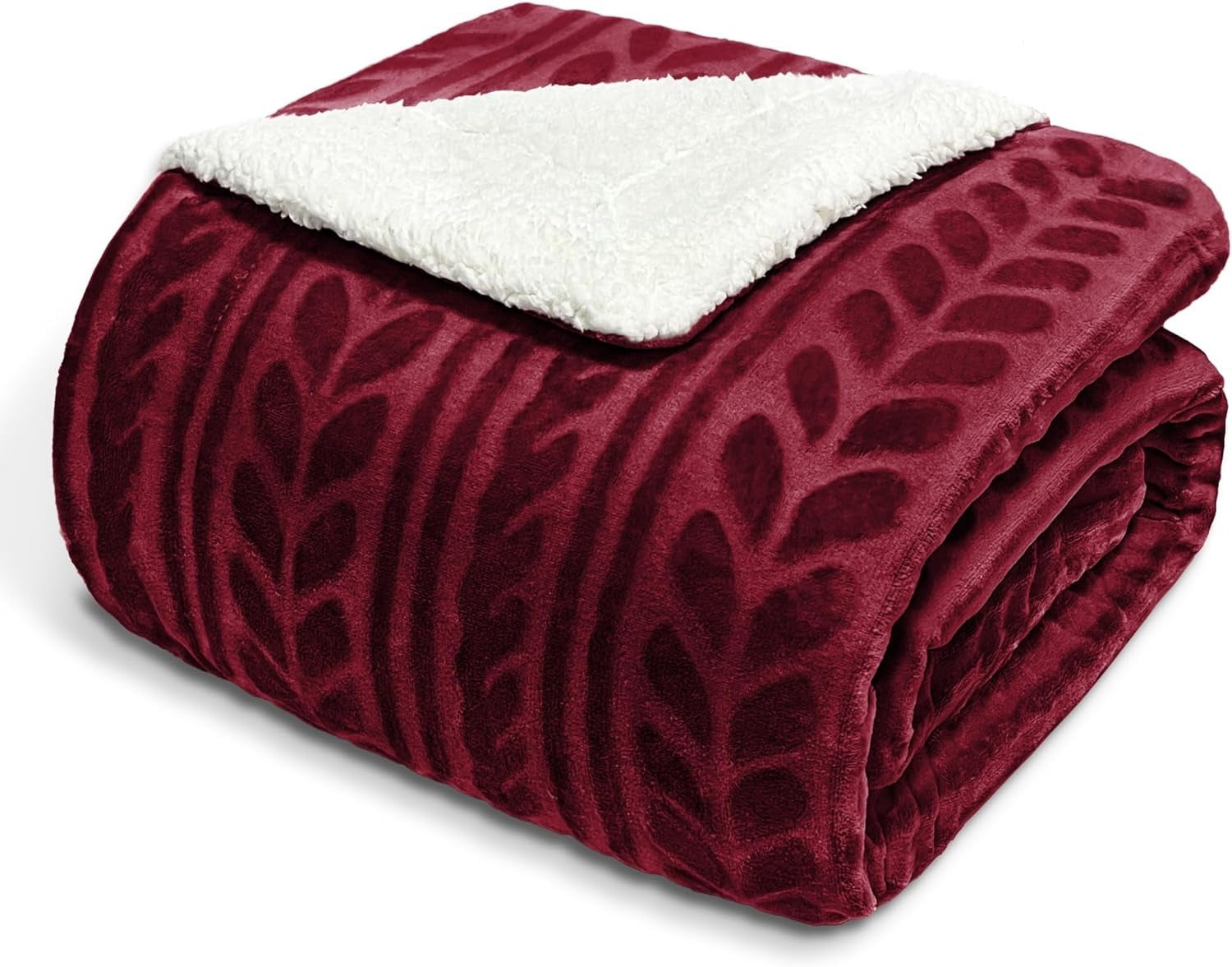 Sherpa fleece throw