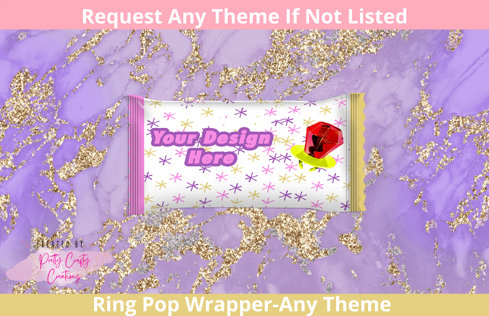 Ring Pop Wrapper (Printable)