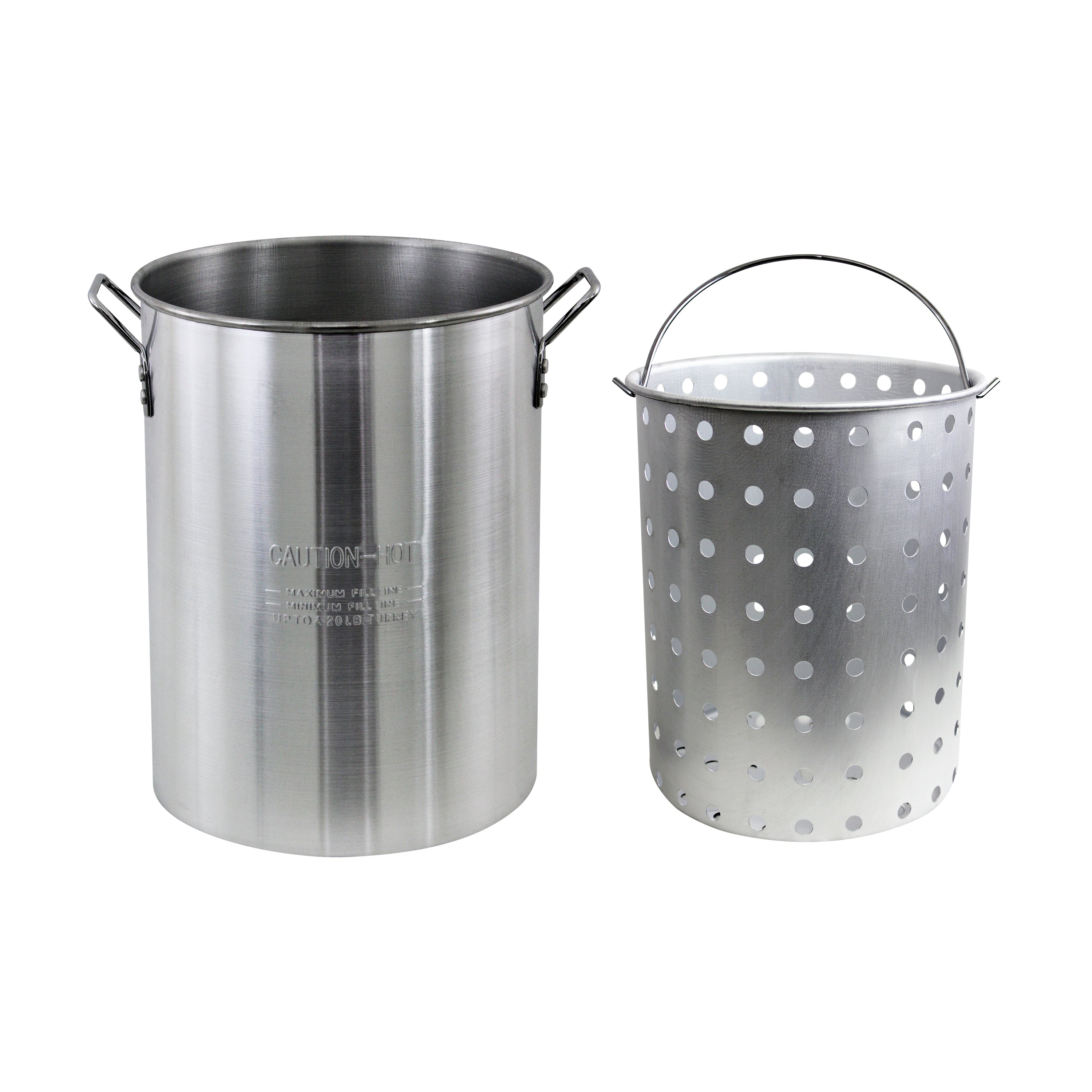 30 QT. Aluminum Pot with Basket