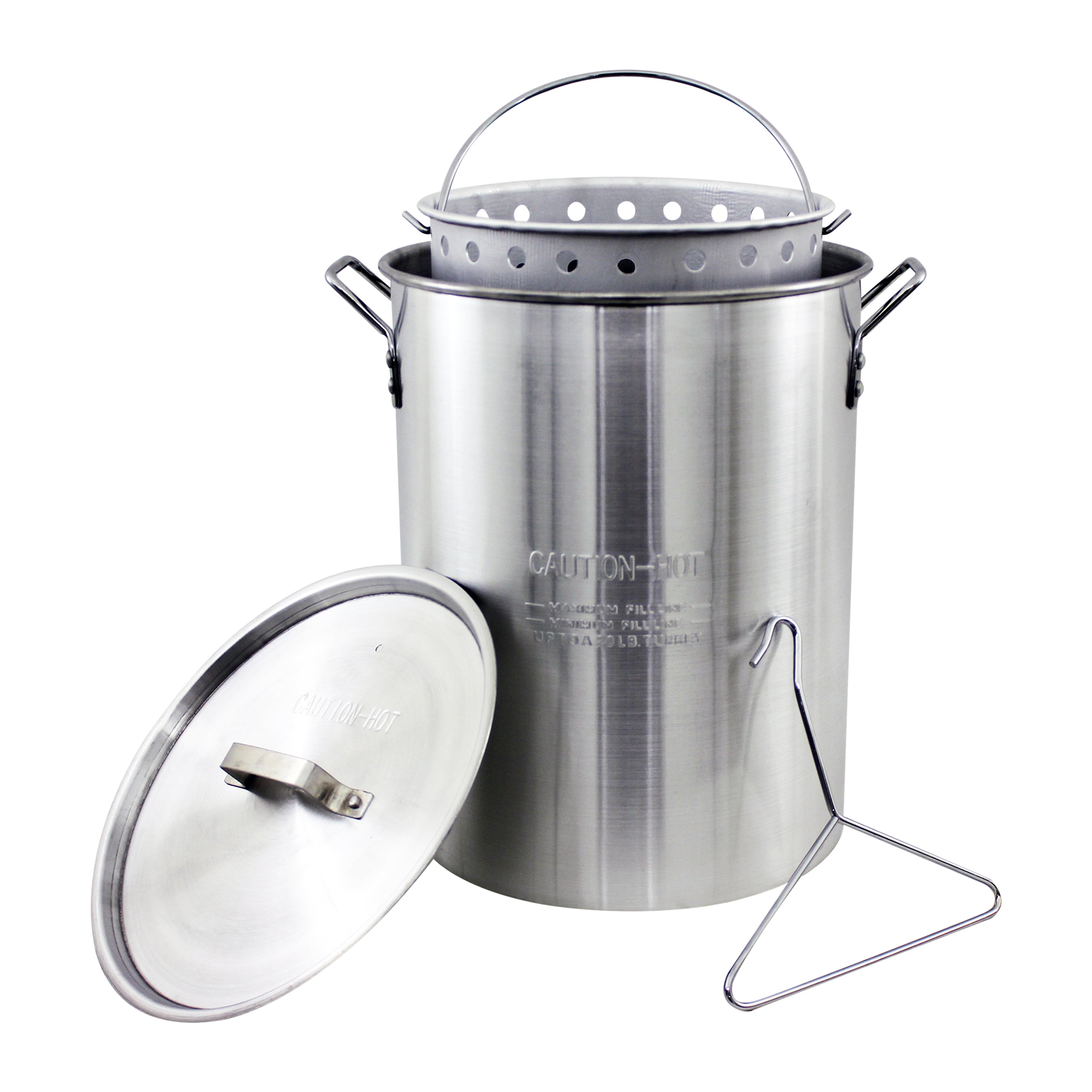 LoCo COOKERS 30-Quart Aluminum Stock Pot and Basket in the Cooking Pots  department at