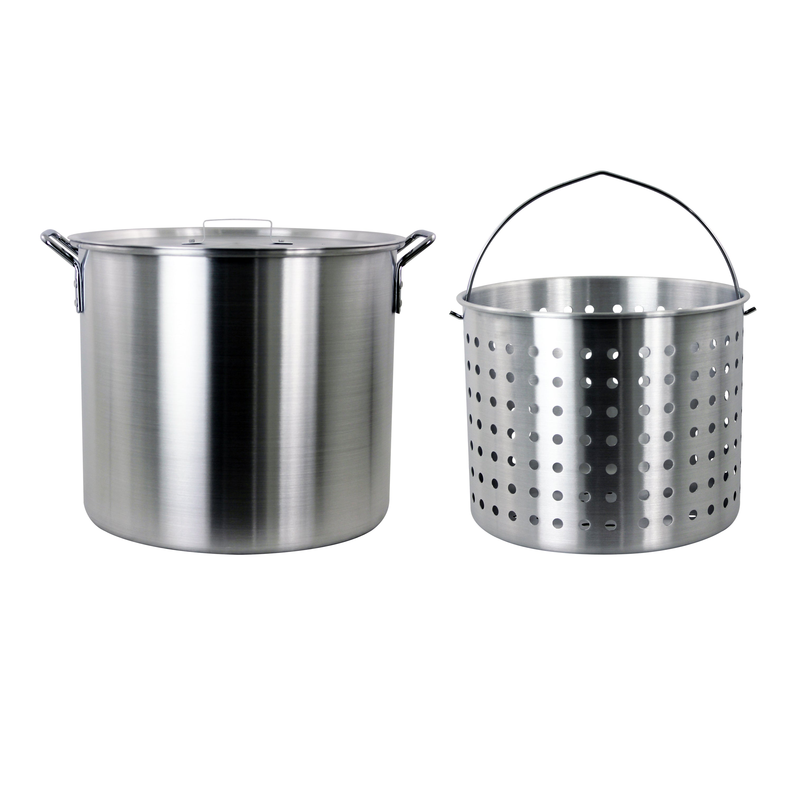 Chard ASP30 Aluminum Stock Pot and Perforated Strainer Basket Set