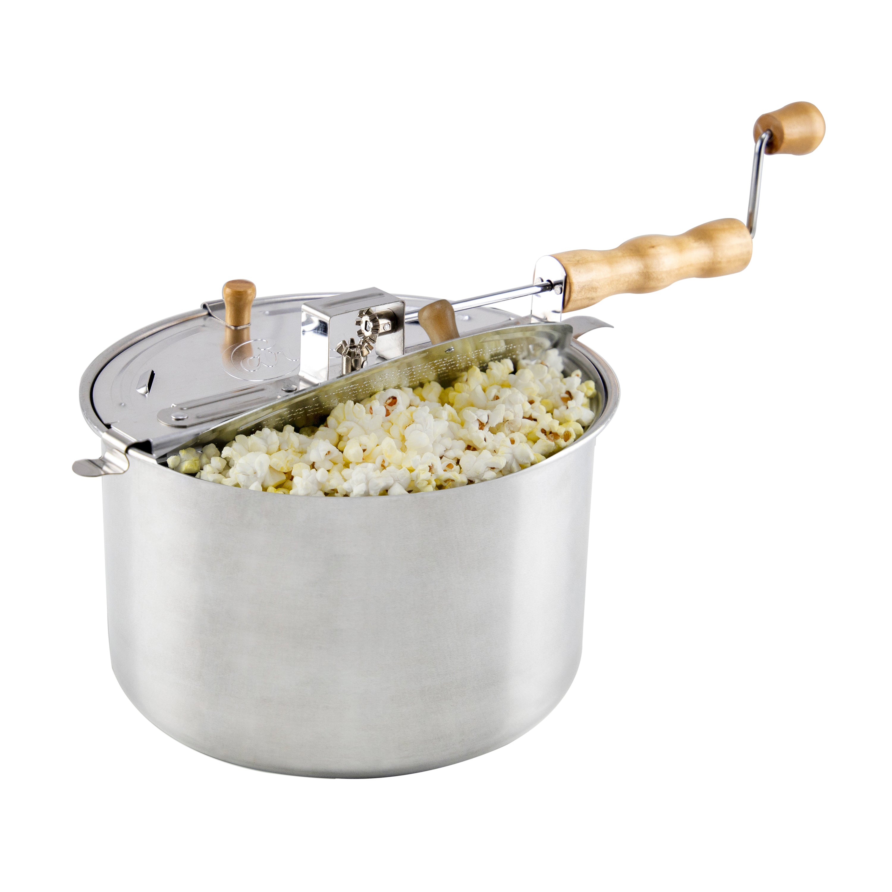 Barton Stovetop Popcorn Maker Pop Popcorn Popper Stirring Crank