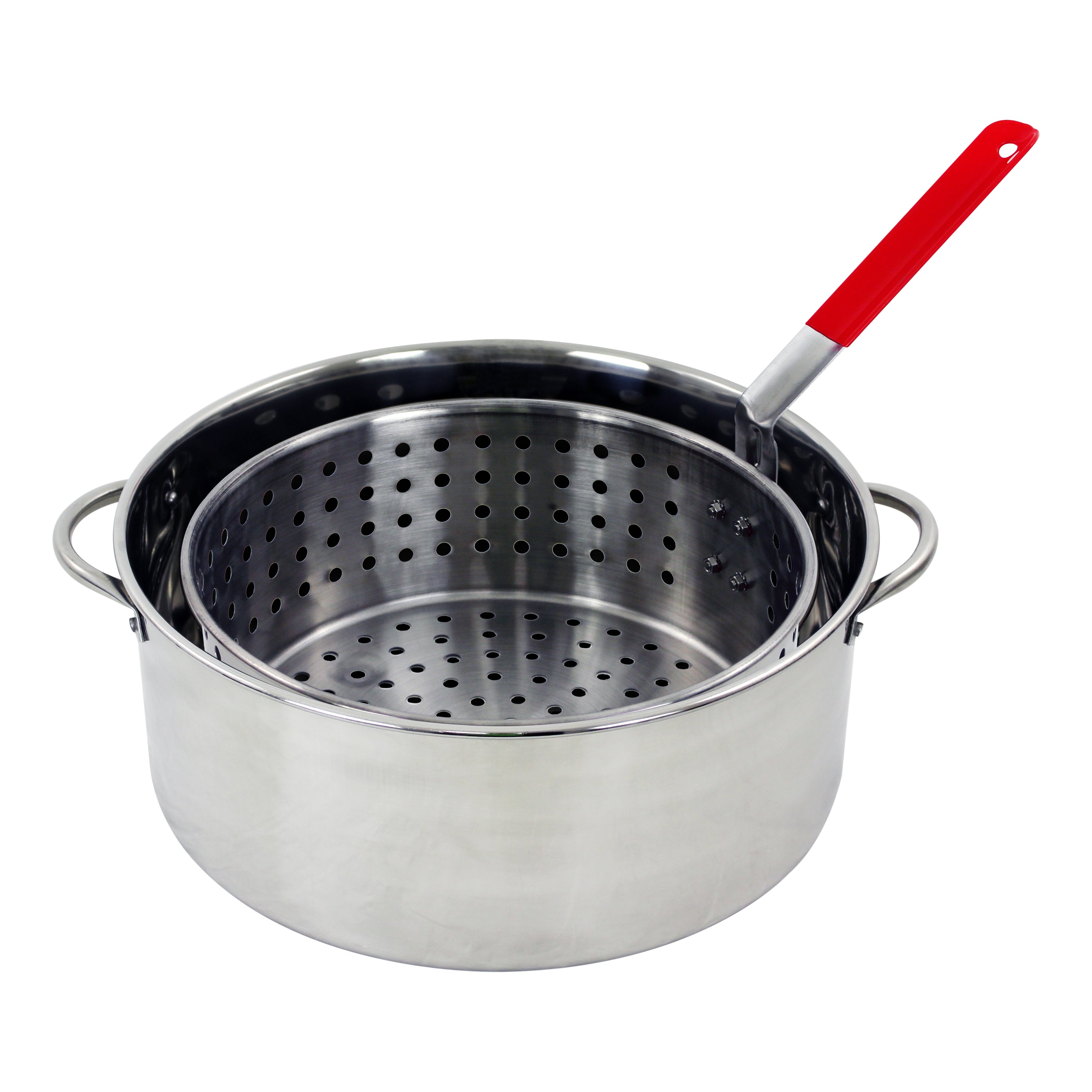 10.5 QT. Stainless Steel Pot with Basket