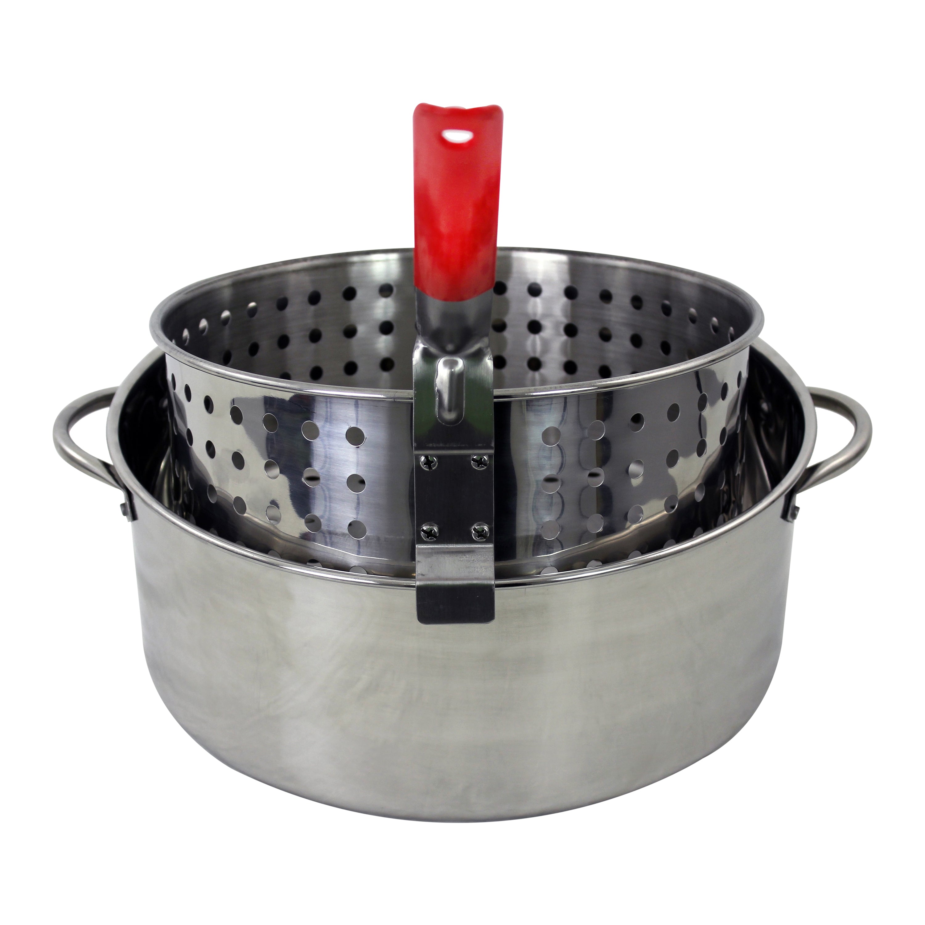 10.5 QT. Stainless Steel Pot with Basket