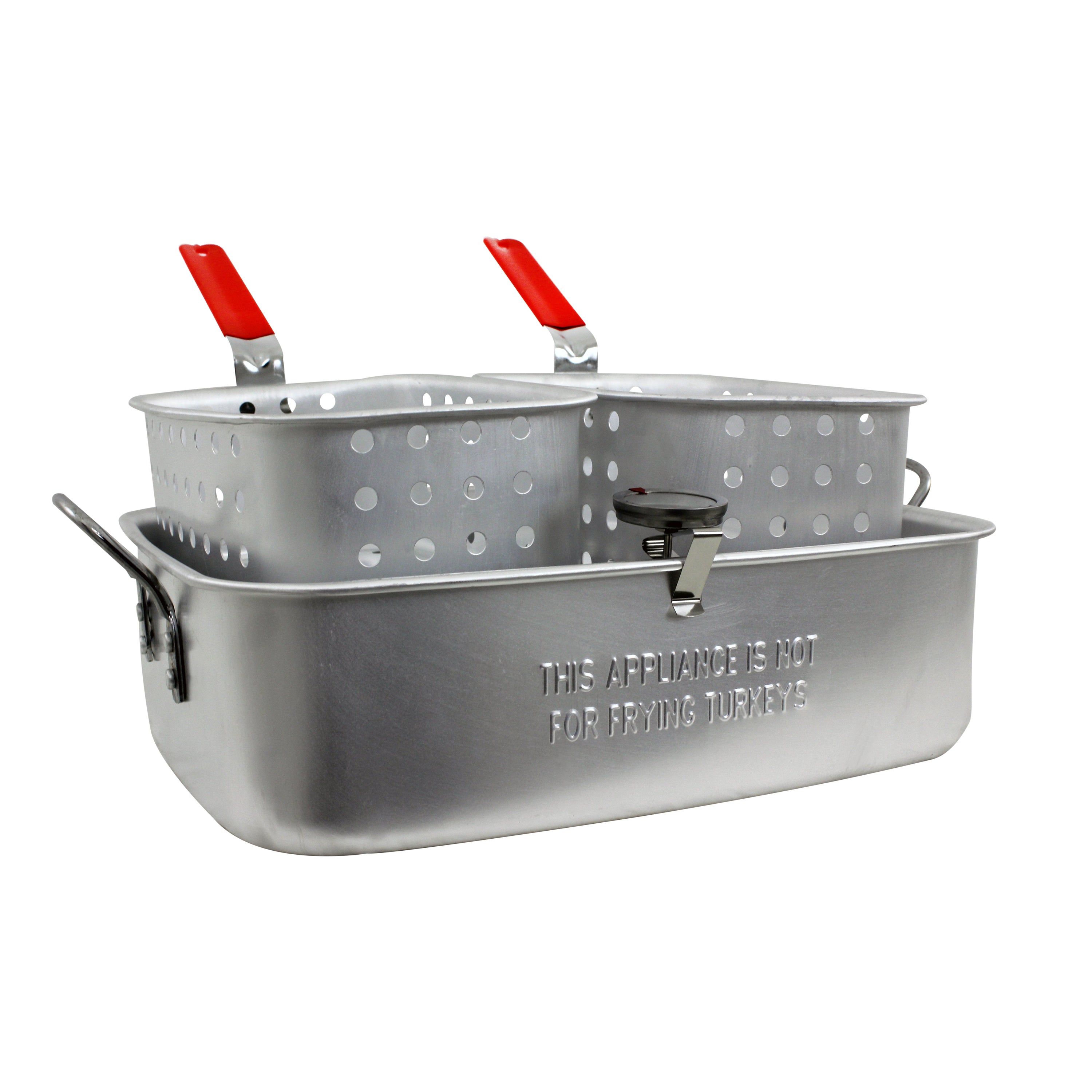 Stainless Steel Deep Fryer Pot with Basket Detachable for Dried Fish Outdoor