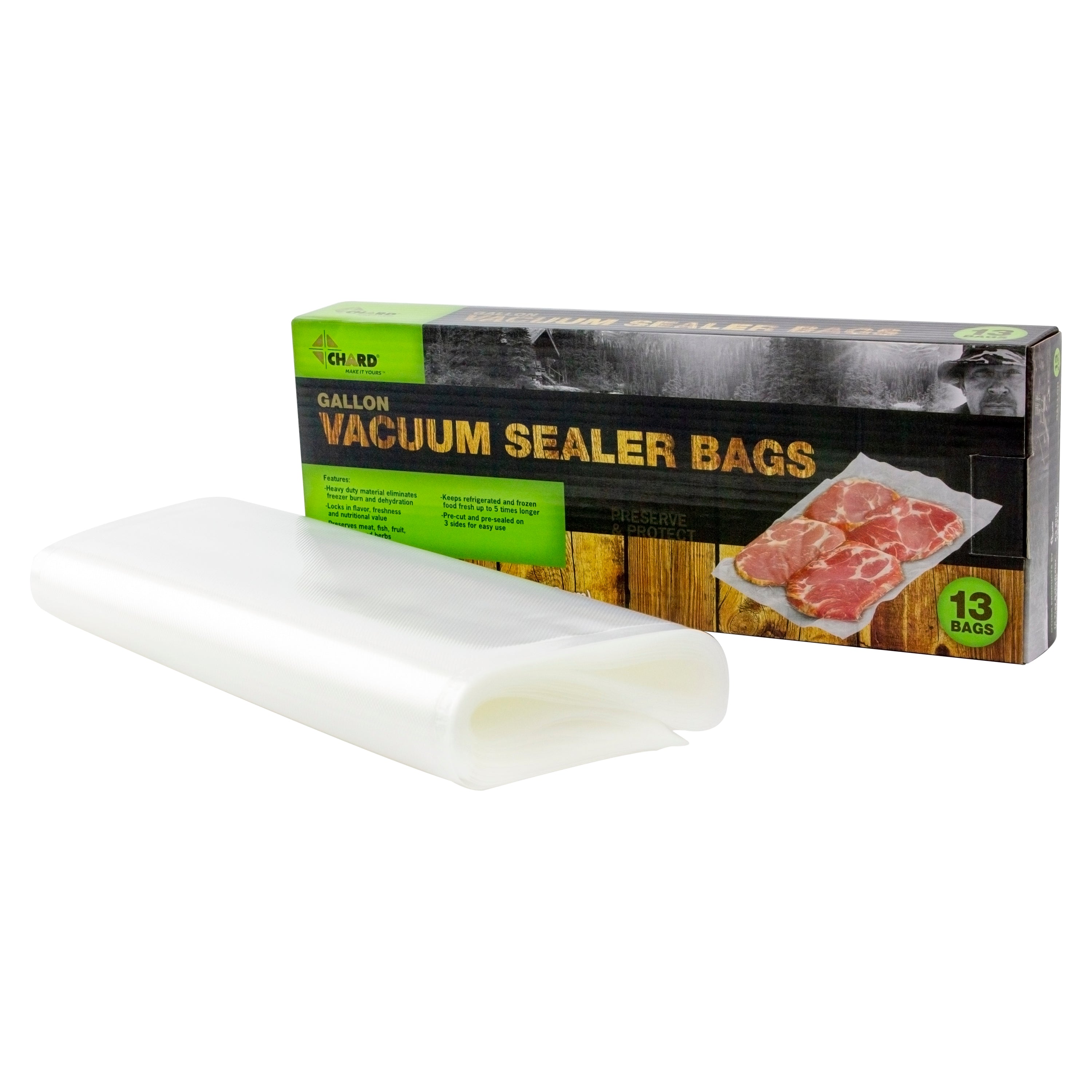 Gallon Vacuum Sealer Bags, 13 Count