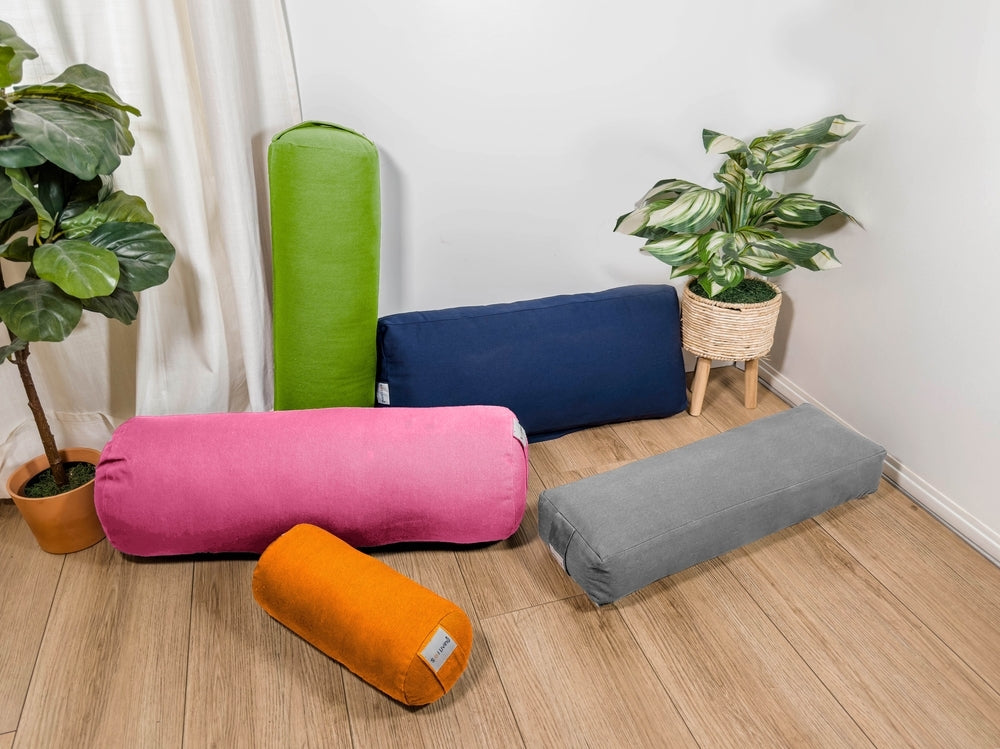 Yoga Bolsters  Rectangular and Cylindrical