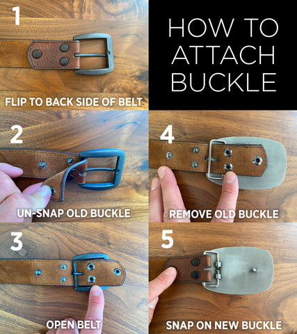 How to attach a buckle